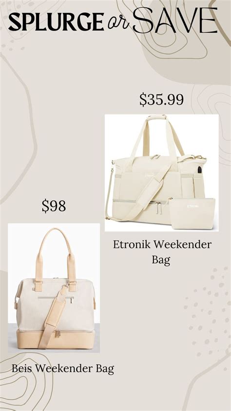 amazon weekender bag dupe
